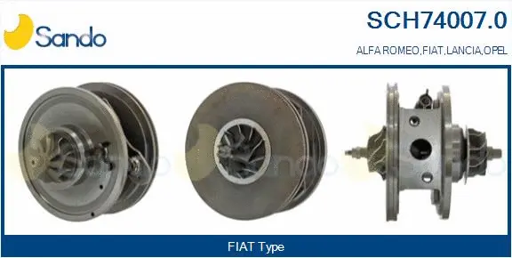Core assembly, turbocharger (SCH74007.0)