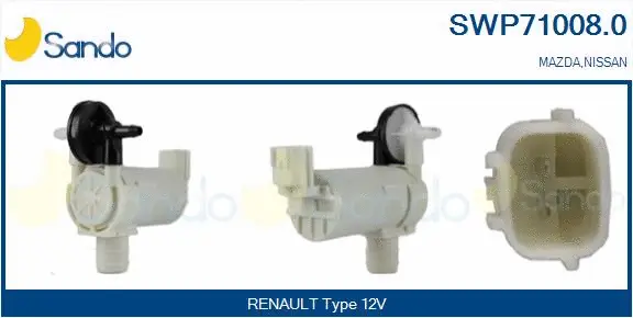 Washer Fluid Pump, window cleaning (SWP71008.0)