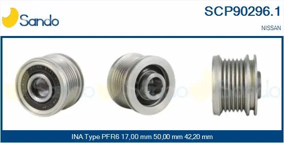 Belt Pulley, alternator (SCP90296.1)