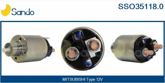 Solenoid Switch, starter (SSO35118.0)