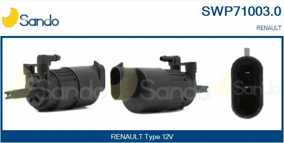 Washer Fluid Pump, window cleaning (SWP71003.0)