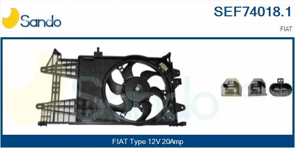 Electric Motor, radiator fan (SEF74018.1)
