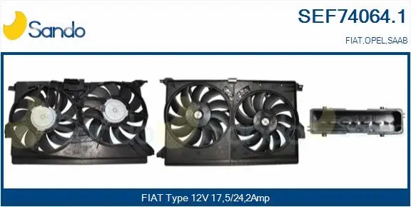 Electric Motor, radiator fan (SEF74064.1)