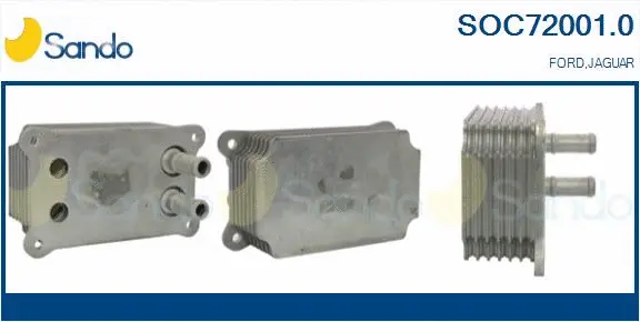 Oil Cooler, engine oil (SOC72001.0)