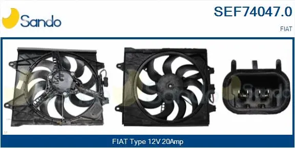 Electric Motor, radiator fan (SEF74047.0)