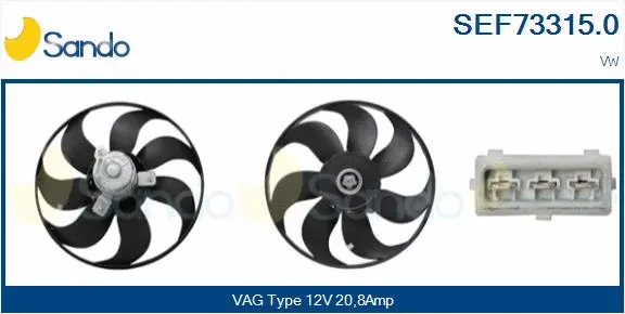 Fan, engine cooling (SEF73315.0)