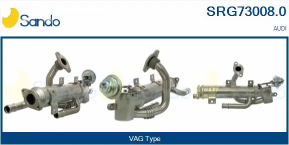 Cooler, exhaust gas recirculation (SRG73008.0)