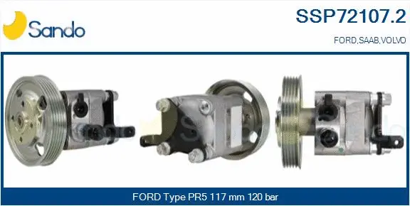 Hydraulic Pump, steering (SSP72107.2)