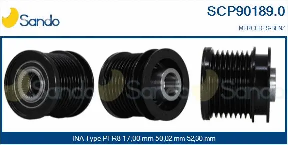 Belt Pulley, alternator (SCP90189.0)