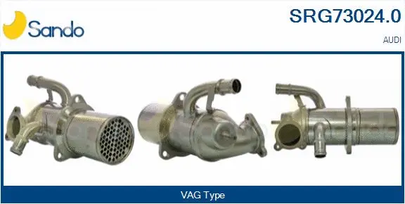 Cooler, exhaust gas recirculation (SRG73024.0)