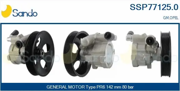 Hydraulic Pump, steering (SSP77125.0)