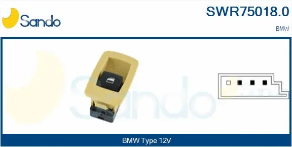 Switch, window regulator (SWR75018.0)