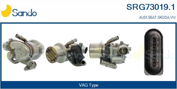 Cooler, exhaust gas recirculation (SRG73019.1)