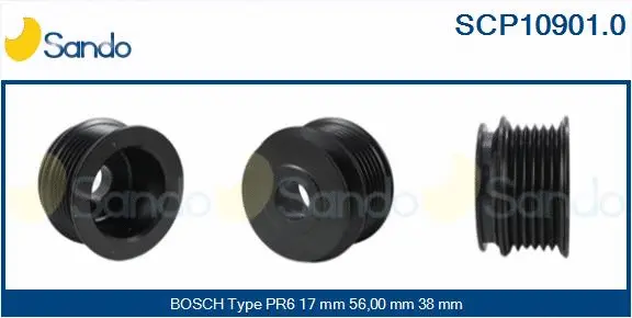Belt Pulley, alternator (SCP10901.0)