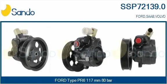 Hydraulic Pump, steering (SSP72139.0)