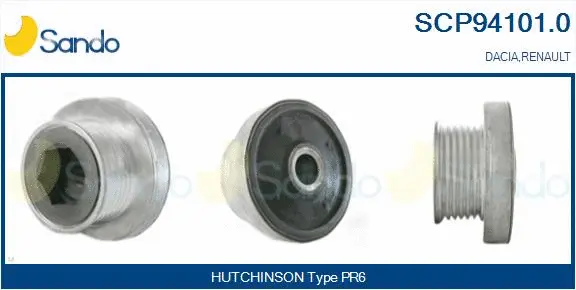 Belt Pulley, alternator (SCP94101.0)