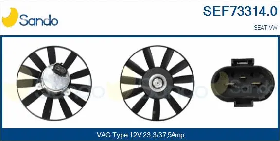 Fan, engine cooling (SEF73314.0)