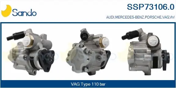 Hydraulic Pump, steering (SSP73106.0)