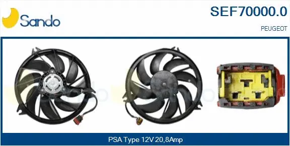 Electric Motor, radiator fan (SEF70000.0)