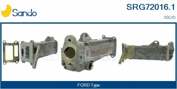 Cooler, exhaust gas recirculation (SRG72016.1)