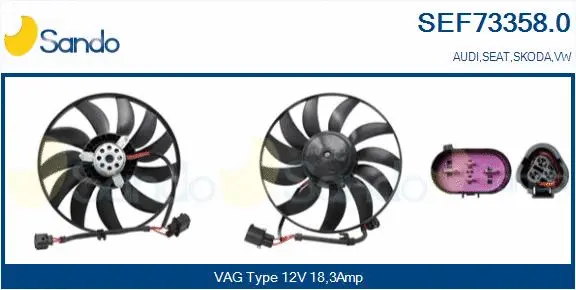 Fan, engine cooling (SEF73358.0)
