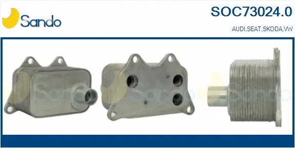 Oil Cooler, engine oil (SOC73024.0)