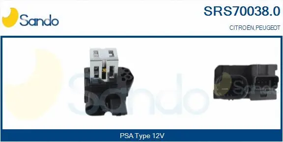 Series resistor, electric motor (radiator fan) (SRS70038.0)