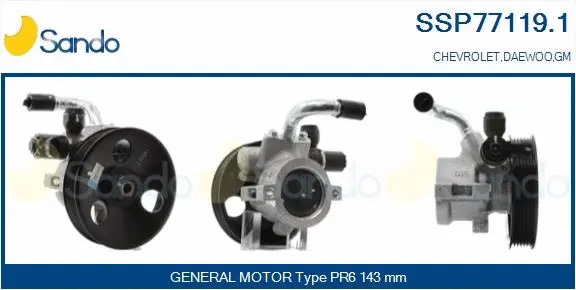 Hydraulic Pump, steering (SSP77119.1)