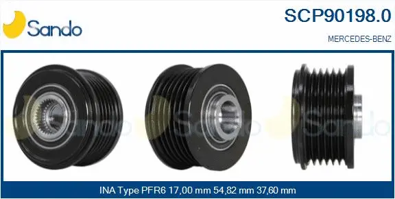 Belt Pulley, alternator (SCP90198.0)