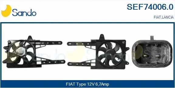 Electric Motor, radiator fan (SEF74006.0)