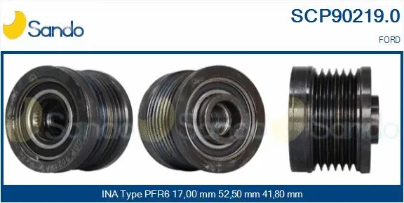 Belt Pulley, alternator (SCP90219.0)