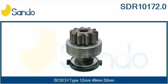 Pinion, starter (SDR10172.0)