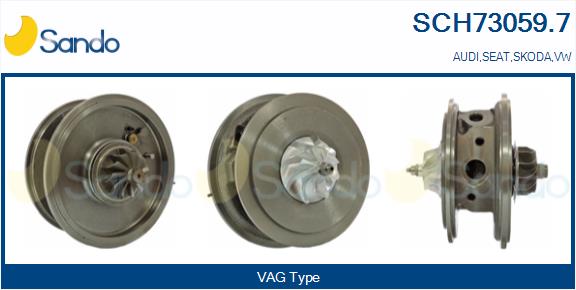Core assembly, turbocharger (SCH73059.7)