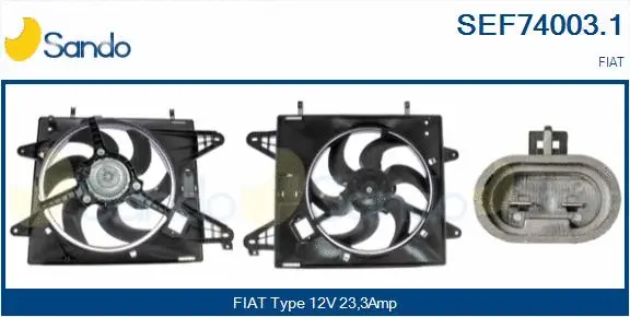 Electric Motor, radiator fan (SEF74003.1)