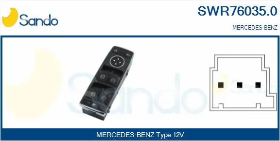 Switch, window regulator (SWR76035.0)