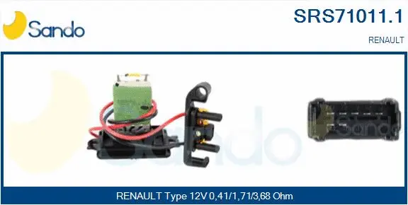 Resistor, interior blower (SRS71011.1)