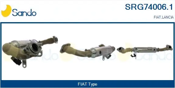 Cooler, exhaust gas recirculation (SRG74006.1)