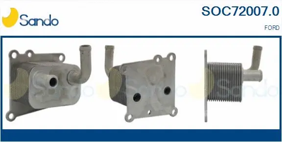 Oil Cooler, engine oil (SOC72007.0)