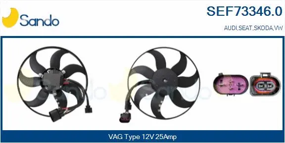 Fan, engine cooling (SEF73346.0)