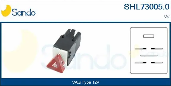Hazard Warning Light Switch (SHL73005.0)