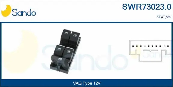 Switch, window regulator (SWR73023.0)