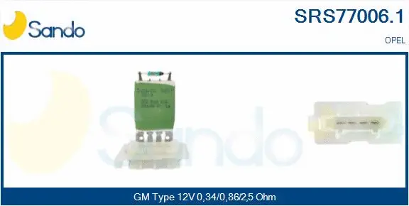 Resistor, interior blower (SRS77006.1)