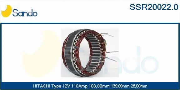 Stator, alternator (SSR20022.0)