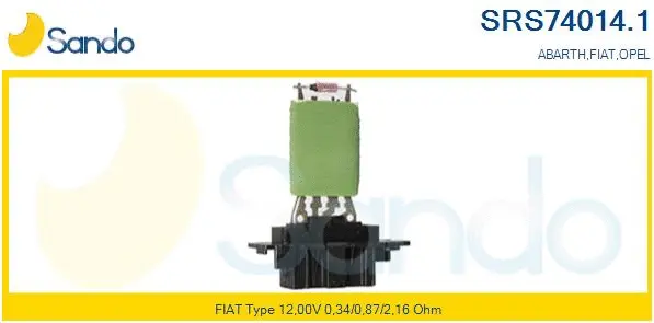 Resistor, interior blower (SRS74014.1)