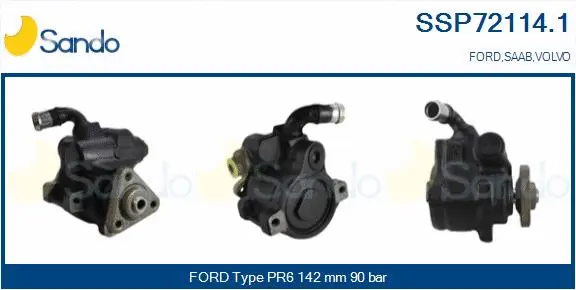 Hydraulic Pump, steering (SSP72114.1)