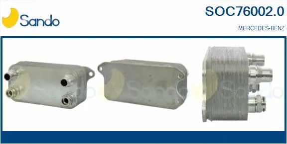 Oil Cooler, engine oil (SOC76002.0)