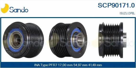 Belt Pulley, alternator (SCP90171.0)