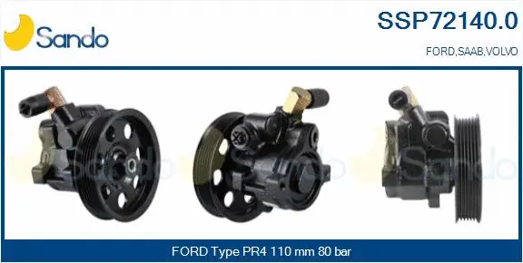 Hydraulic Pump, steering (SSP72140.0)