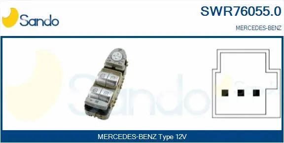 Switch, window regulator (SWR76055.0)