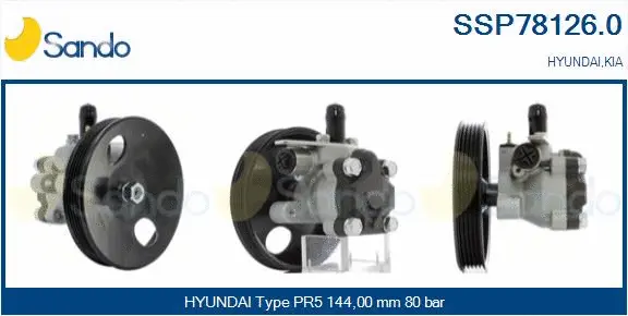 Hydraulic Pump, steering (SSP78126.0)